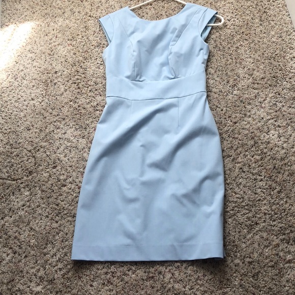 powder blue sheath dress